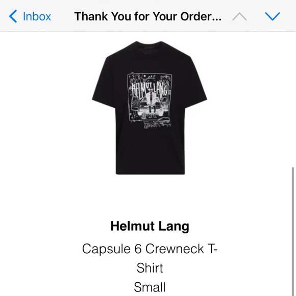 BNNW Helmut Lang Scribbled Cowboy Logo Tee 'Black' - Picture 3 of 8